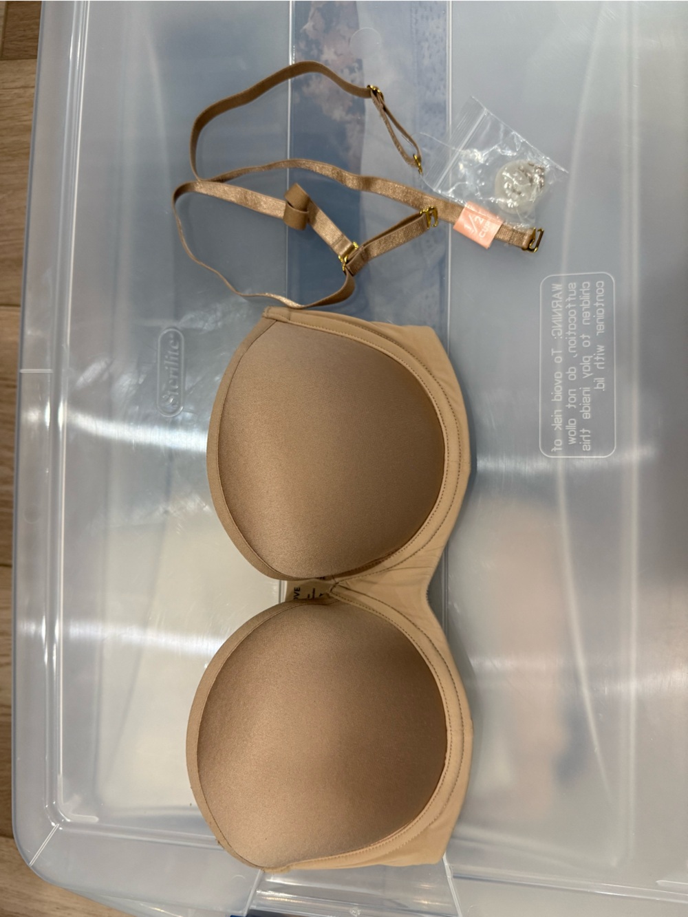Thirdlove 24/7 Classic Strapless Bra 32 C 1/2